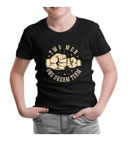 Two Man One Team Siyah Çocuk Tshirt