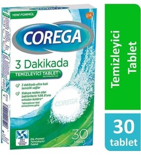 Corega Diş Protez Temizleyici Tablet 30 Adet