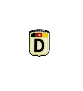 Etiketçilerin Vazgeçilmezi Arma Mini Aksesuar D (Deutschland) Almanya 3D Görünüm Sticker