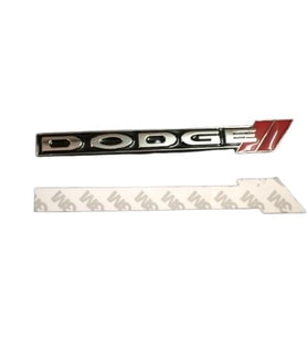 Metal krom Dodge Logo