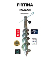 Fırtına Plaj Bahçe  Şemsiye  Yer Kazık Aparat 48 cm
