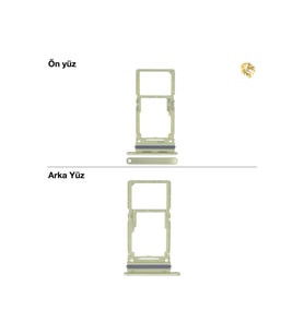 Samsung Galaxy A34 Sim İç Yuvası Çiftli ile Uyumlu Yeşil Çiftli sim yuvası ikili sim tepsisi çiftli sim aparatı dual sim çekmecesi