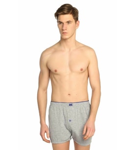 Giyim Tutku 0117 Erkek  Penye Düz Boxer