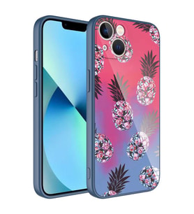 Uyumlu Model Apple iPhone 13 Kılıf Kamera Korumalı Desenli Sert Silikon Kapak