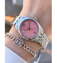 U.S.POLO ASSN Çelik Kordon 5 Atm Suya Dayanıklı Kadın Kol Saati+Bileklik Hediyeli USPA.2109.m03 (Pembe)