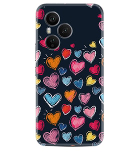 Honor 400 Pro Kılıf Boutique Baskılı Resimli Boyama Kalpler Pcode -019