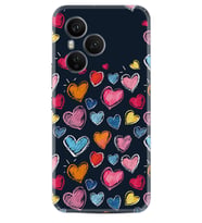 Honor 400 Pro Kılıf Boutique Baskılı Resimli Boyama Kalpler Pcode -019