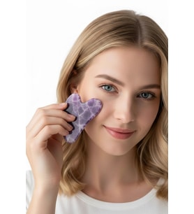 Ametist Gua Sha Yüz Yogası, Masaj Taşı 613-2