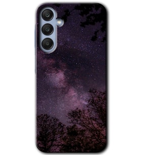 Galaxy A35 Kılıf HD Desen Baskılı Kılıf - Gece Galaksi