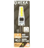 (1 Adet) Heka 2W (14W) 3000K (Sarı Işık) G4 Duylu Dim Edilebilir Led Kapsül Ampul