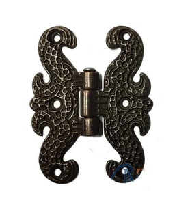 Zamak Kelebek Menteşe - Büyük, 50x67mm, Oksit, 1 Adet