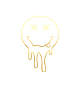 Akan Surat Sticker17x17 Cm Gold