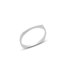 Söğütlü Silver Gümüş rodyumlu  sade delicate gümüş yüzük