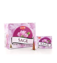 Sage Aromalı Konik Tütsü