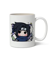 Naruto Sasuke Uchiha Avatar Anime Baskılı Beyaz Kupa Bardak