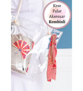 Plaj Çantası Feminine Red