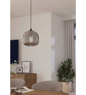 MYLİGHTS RUSTİK  FÜME AVİZE 20CM  SPOR TEKLİ AVİZE cafe  salon koridor yatak odası  