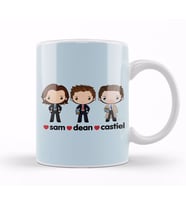 Love Sam Dean Castiel Supernatural Kupa Bardak Porselen