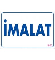 Pvc Levha quot;İmalatquot; 17,5*25 cm