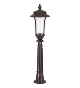 AVONNI BSU-68027-BSY-B Siyah Boyalı Dış Mekan Aydınlatma E27 Aluminyum Akrilik Cam 28cm