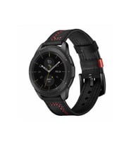 Samsung Gear S2 (20mm) Uyumlu Kordon Deri Dikişli Luxury KRD-19 Kayış