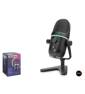 Profesyonel Çift Modlu Rgb Mikrofon 192 Khz / 24 Bit Type-C - Siyah ME5