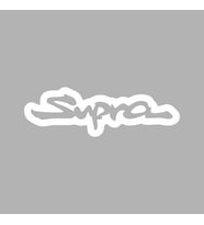 Supra Araba Sticker siyah 15x5 CM (Beyaz)