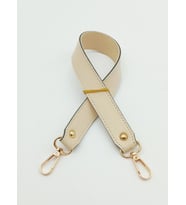 Angel Çanta Aksesuar Krem Renk 42X2.5 Cm Kancalı Sap Light Gold Metalli