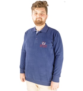 Mode XL Erkek Sweat Polo Selanik Young Rich 20444 Indigo