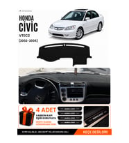 e-biz HONDA CİVİC VTEC2 (2002-2005) Uyumlu Torpido Koruma, Torpido Örtüsü, Torpido Kılıfı - Siyah - HO009
