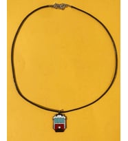 İstanbul Taksim Tünel Suni Deri İpli Renkli Unisex Kolye PYTKK0109