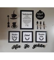 yemek dualı mutfak süsü