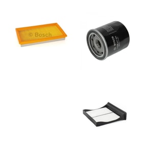 Bosch Filtre Bakım Seti Subaru Forester 2.5 Benzin 2006-2007 Hava + Yağ f. + Polen Filtre Sardes