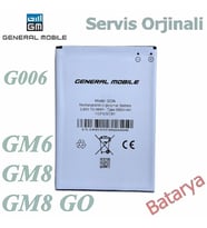 General Mobile Discovery GM8 GM8 GO G006 Servis Ürünü Batarya Pil Sıfır
