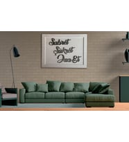 Sabret, Şükret, Dua Et, Ahşap Dekoratif Tablo 75 x 100 cm