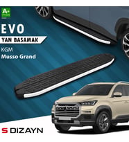 S-Dizayn KGM Musso Grand Evo Aluminyum Yan Basamak 213 Cm 2026 Üzeri A+ Kalite