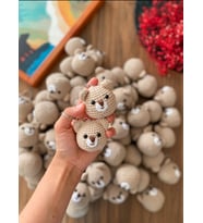 Amigurumi Ayıcık Anahtarlık -1 Adet