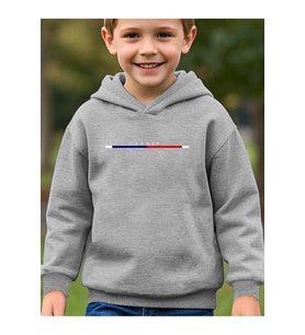Paris Baskılı Oversize Çocuk Sweatshirt (Gri)
