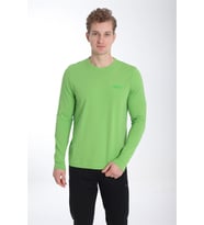 Maraton Regular Erkek Bisiklet Yaka  Fıstık Yeşili Sweatshirt