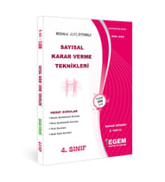 Egem Yayınları Aöf Sayısal Karar Verme Teknikleri(bahar Dönemi) Konu Anlatımlı Soru Bankası(8.yarıyıl) (Çok Renkli)