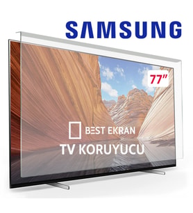 Samsung 77S85H Tv Ekran Koruyucu - Samsung 77" inç OLED 194cm QE77S85HAEXTK Tv Koruyucu