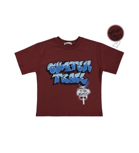 Civil Boys Skater Baskılı 6-9 Yaş Tişört - Turuncu