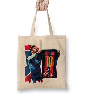 Messi Lionel Mesi Bez Çanta Uzun Saplı
