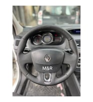 Renault Fluence Nikelajlı Tuşsuz Kaplama Deri Direksiyon Kılıfı