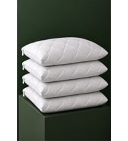 Kapitone Sıvı Geçirmez Yastık Alezi 50x70 4'lü Paket Beyaz