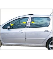 Peugeot 307 Krom Kapı Direk Seti 6 prç P.Çelik 2000 üzeri P.Çelik