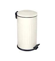 Şık Çizgili Krem Çöp Kovası 16 Litre, Modern ve Pratik Tasarım