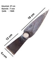 Tapan Bağ Bahçe Kazması 37 X 7 cm ( Kaynaksız % 100 El Yapımı )