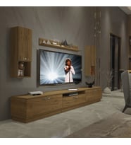 Decoraktiv Trendstyle 270DA Mdf Tv Ünitesi Tv Sehpası - Naturel Pera (PERA MODA)