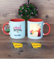 Fransızca Öğretmeni Kupa Bardak Turuncu Fotoğraflı Öğretmenler Günü Hediyesi